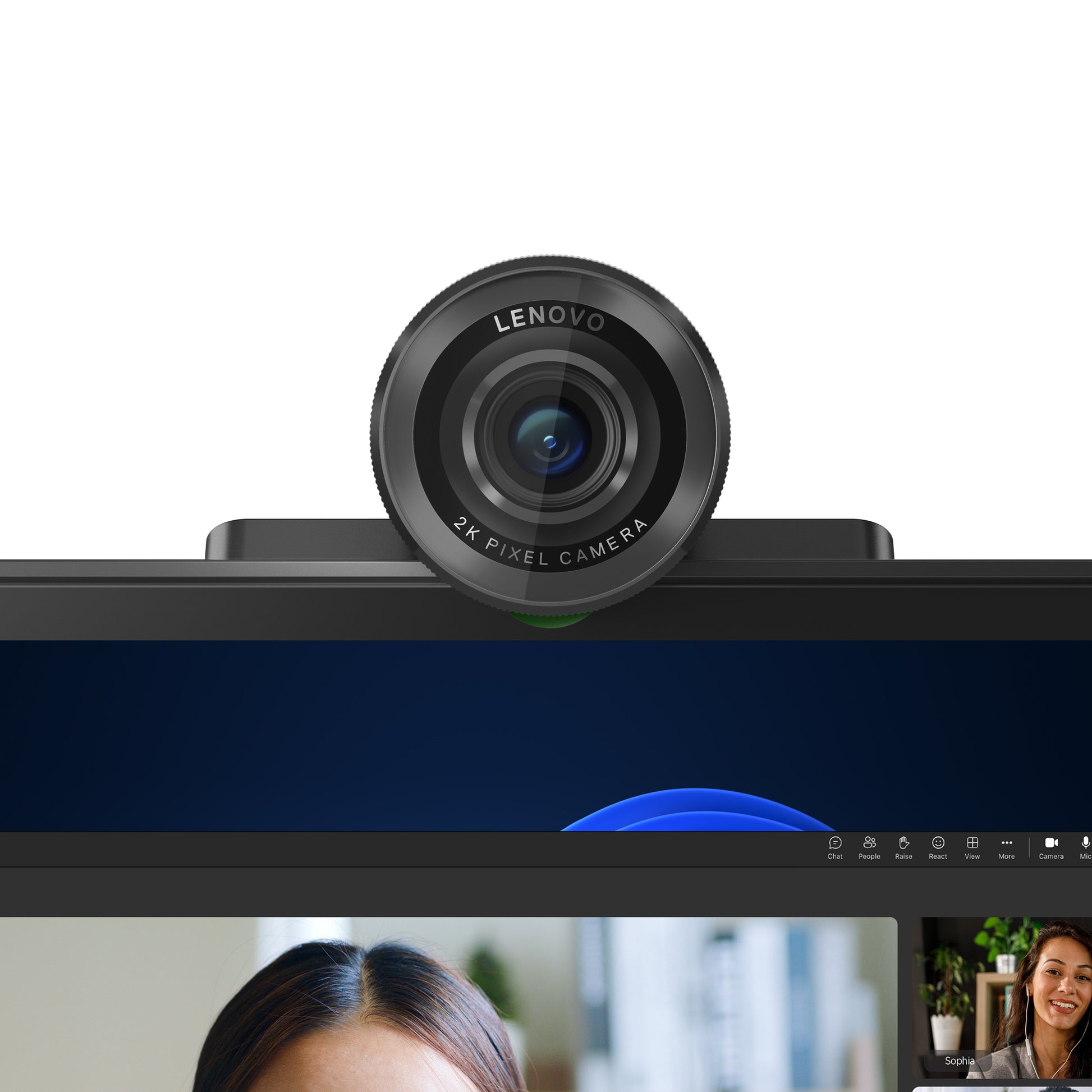 Lenovo Webcam – Full HD 1080p, USB-C, Schwarz