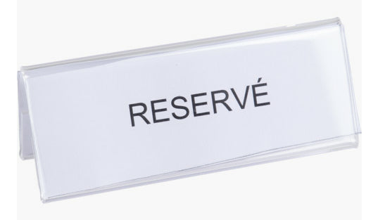 Exacompta Tischaufsteller – für A6 – quer – transparent – Acryl – 10 Stk.