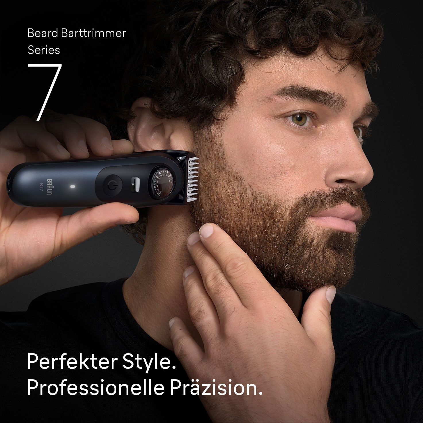 Braun Bartschneider Serie 7 BT7520 – Präzisionstrimmer, nass & trocken – 0,5–20 mm, Akku 120 min