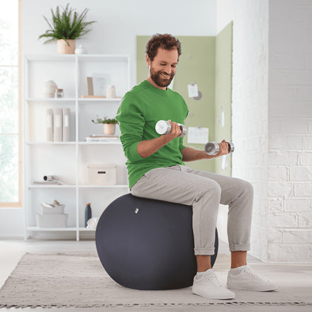 Leitz Sitzball Ergo Active – Ø 65 cm, dunkelgrau