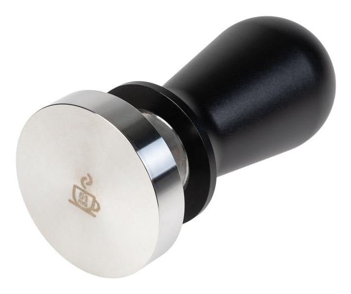 Furber. Furber – Tamper Ø 5,1 × 10,5 cm, Edelstahl, Schwarz/Silber, für universelle Siebträger
