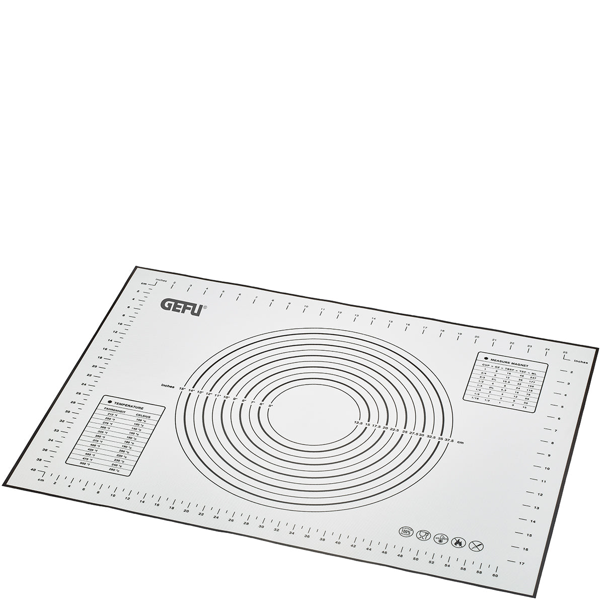GEFU Backmatte 50 × 70 × 0.0 cm, Silikon, Weiss