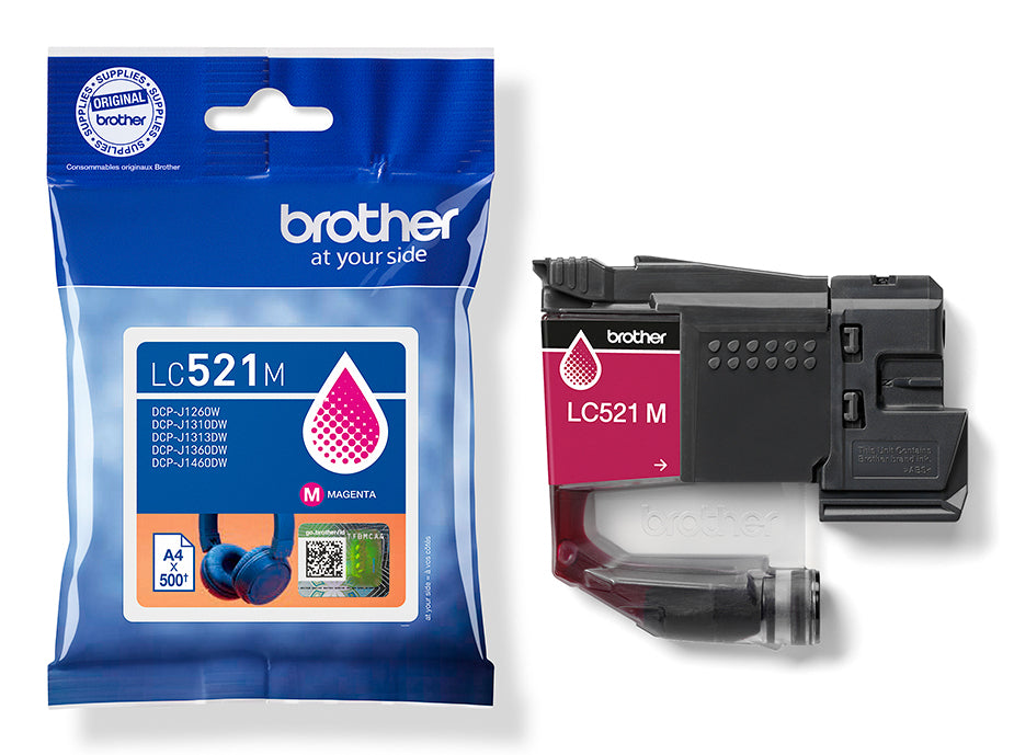 Brother Tintenpatrone, Magenta – für Inkjetdrucker, Multifunktionsgeräte