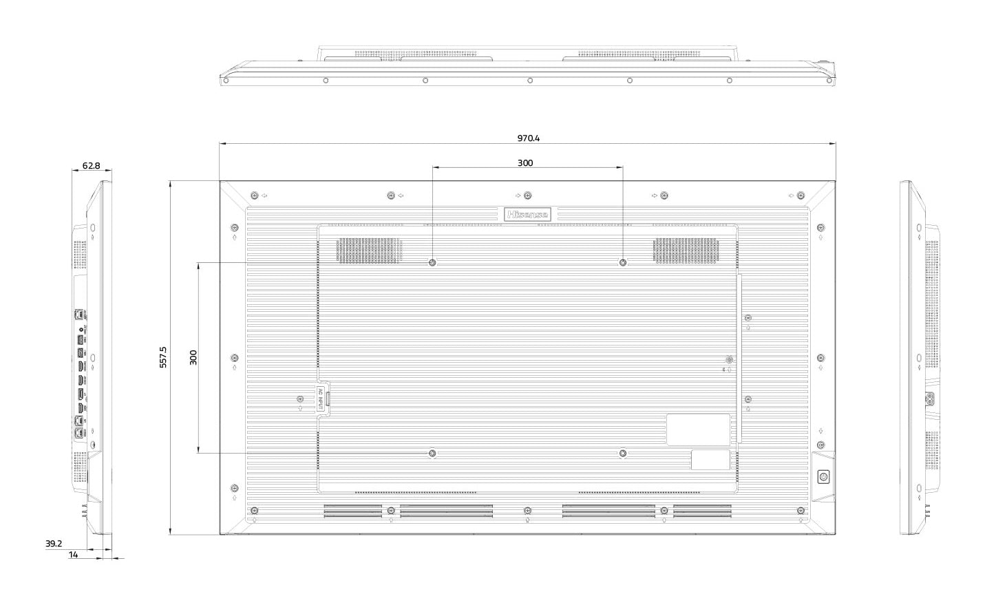 Hisense 43DM66D – 43", 3840 × 2160 (4K), LAN