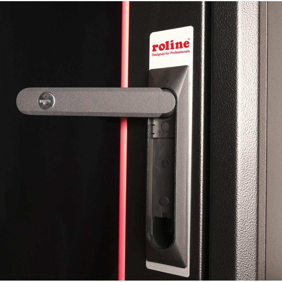 ROLINE Basic – 19" Netzwerkschrank 32U, IP20, abschliessbar, 800 × 800 × 1560 mm, schwarz, Stahl