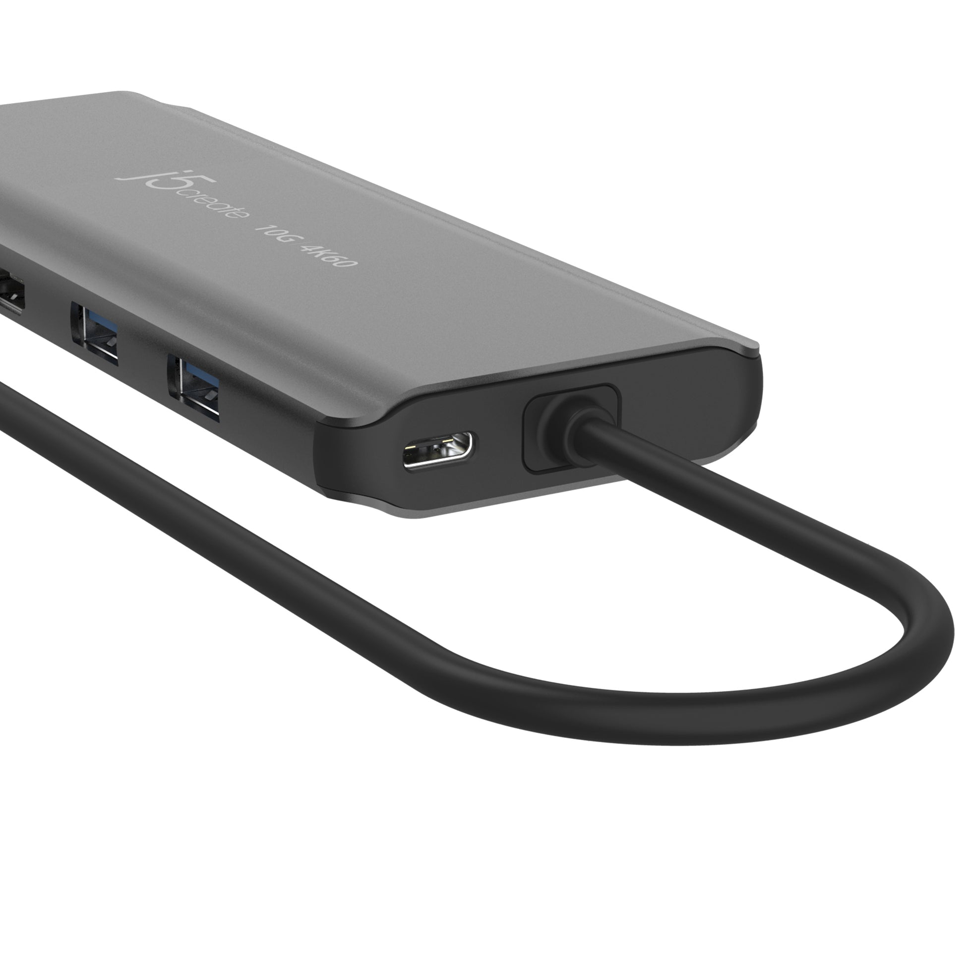 j5create JCD398-N Multiport-Adapter – USB-C, 2× HDMI, 2× USB-A, 100 W PD, GbE, 3,5 mm Audio, für Windows/Mac