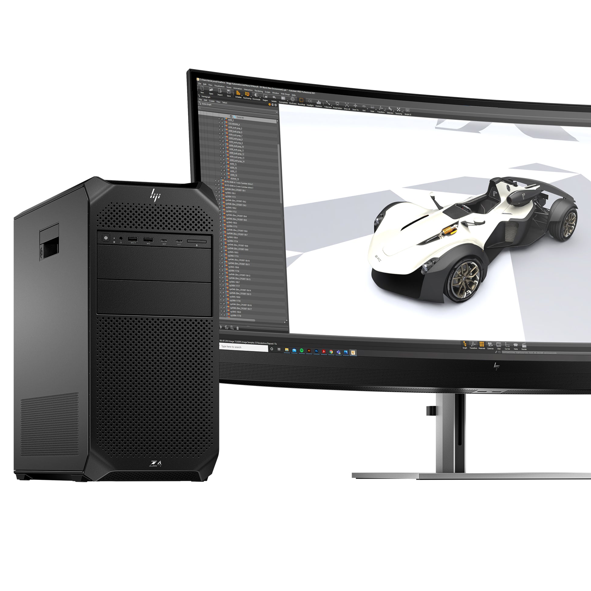 HP Z4 G5 Tower – Intel Xeon W5-2545, 64 GB RAM, 1 TB SSD, NVIDIA RTX 4500 Ada 24 GB, DVD-RW, Windows 11 Pro