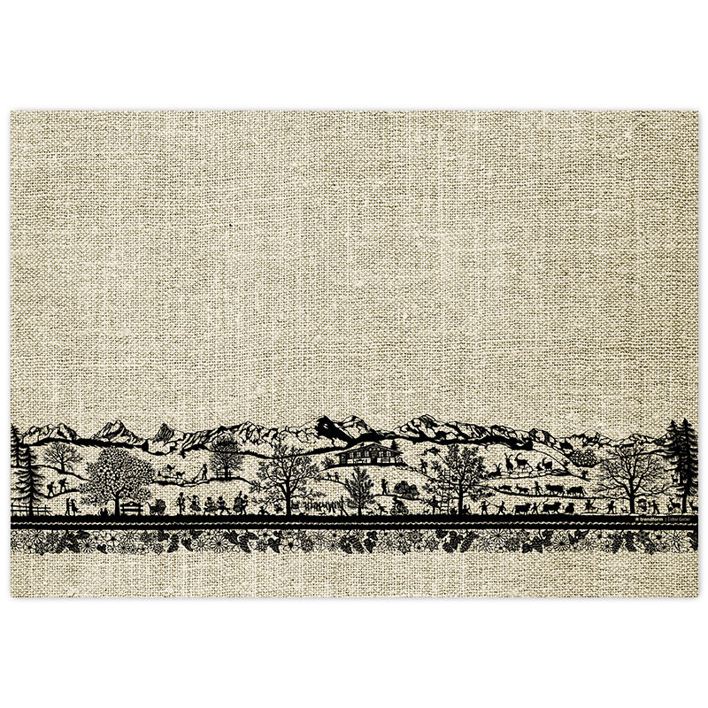 Trendform Tischset Swiss Tradition, Papier, rechteckig – 29,7 × 42 cm – FSC – 48 Stk.