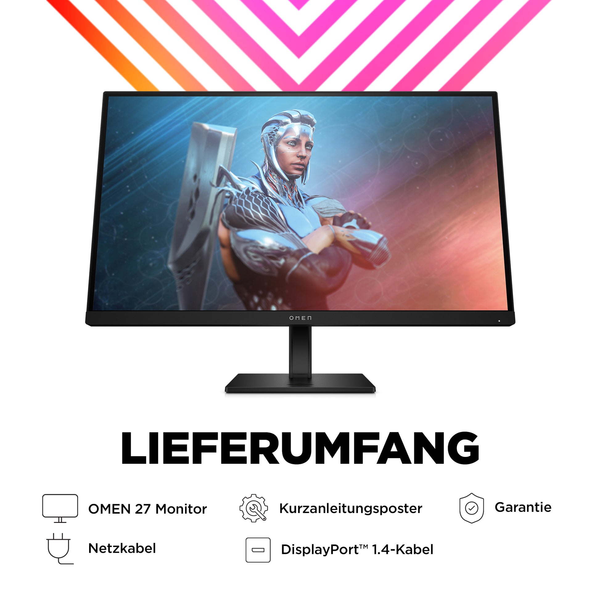 HP OMEN 27 – Monitor, 27" 1920 × 1080 (Full HD), Schwarz