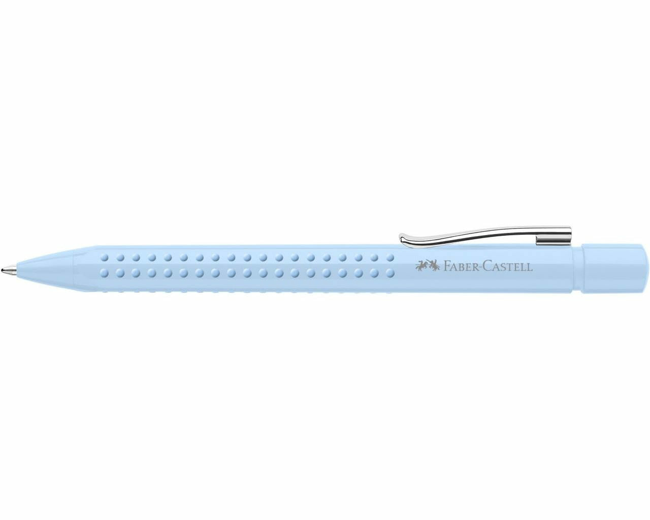 Faber-Castell Grip 2010 Kugelschreiber – Blau, Spitze 0,6 mm, Druck, Soft-Grip, dokumentenecht, nachfüllbar
