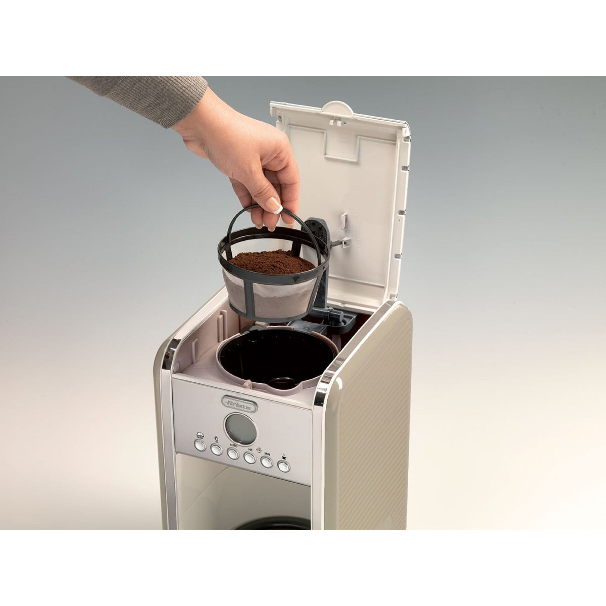 Ariete Filterkaffeemaschine 1342/03 – 12 Tassen, 1,5 l Wassertank, 1100 W – Blau