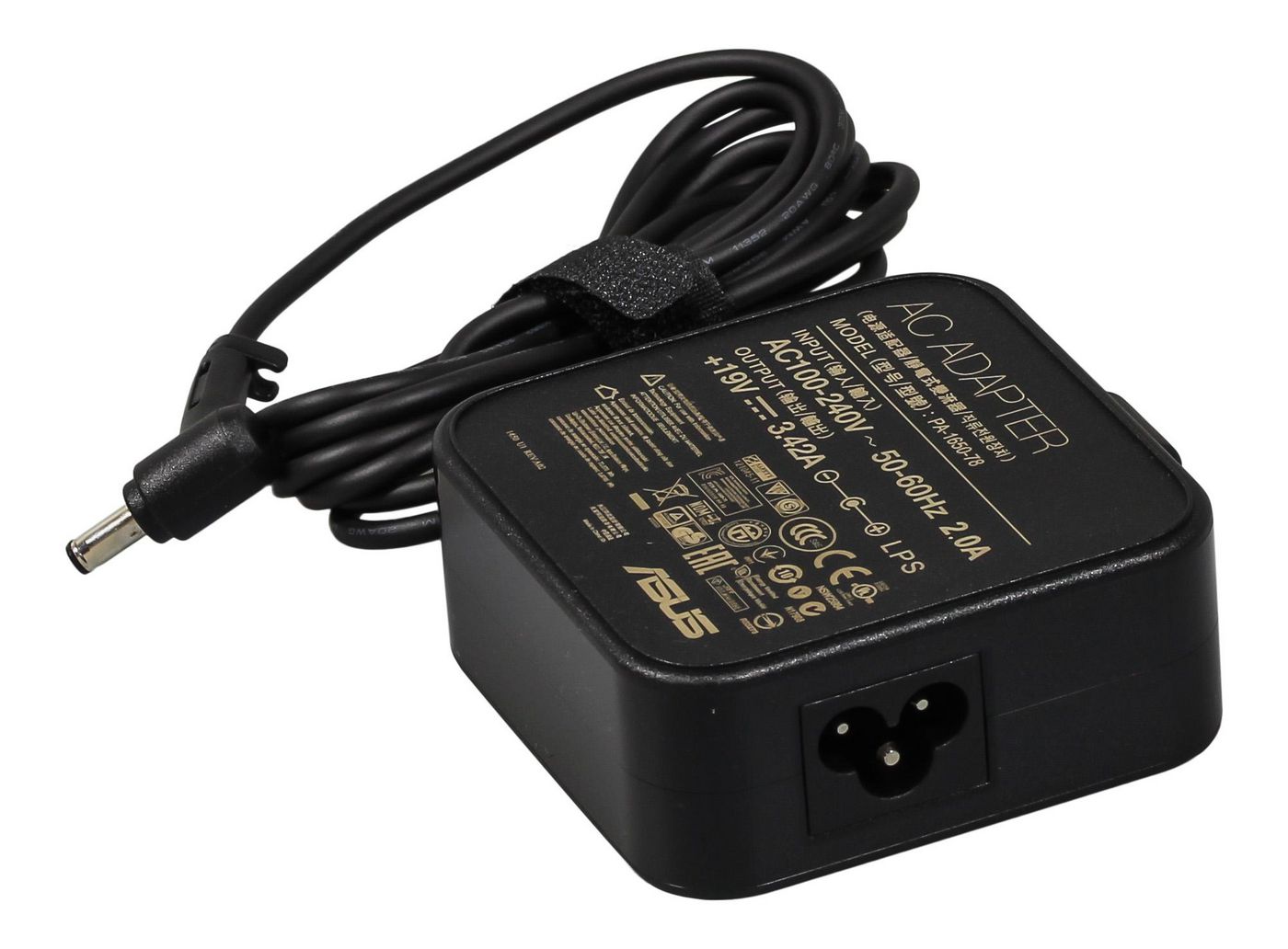 ASUS 0A001-00041700 AC-Adapter 65 W, 19 V – 3-polig – für Asus B400A, BU400A, B400VC und andere – schwarz