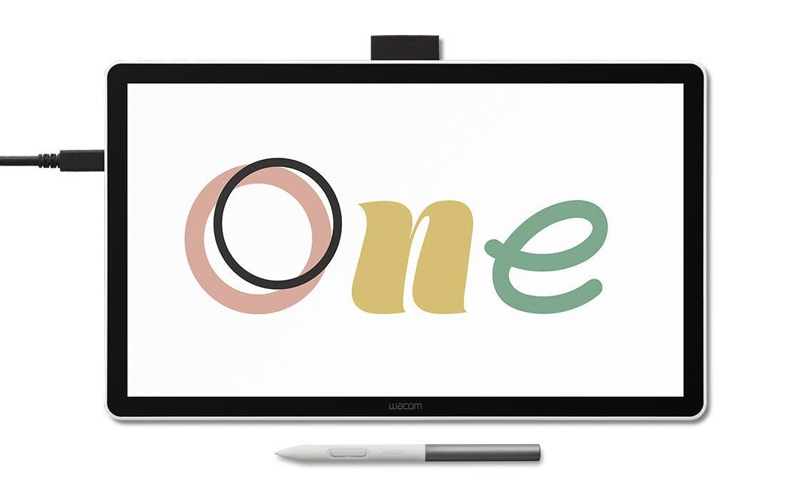 Wacom One 14 – Stift-Display – 14" – 1920 × 1080 (Full HD) – IPS – 4k Druckstufen