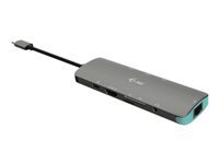 i-tec MetalNano Dockingstation – USB-C, 1× HDMI, 3× USB-A, 100 W PD, GbE, SD/microSD, für Windows/Mac/Linux
