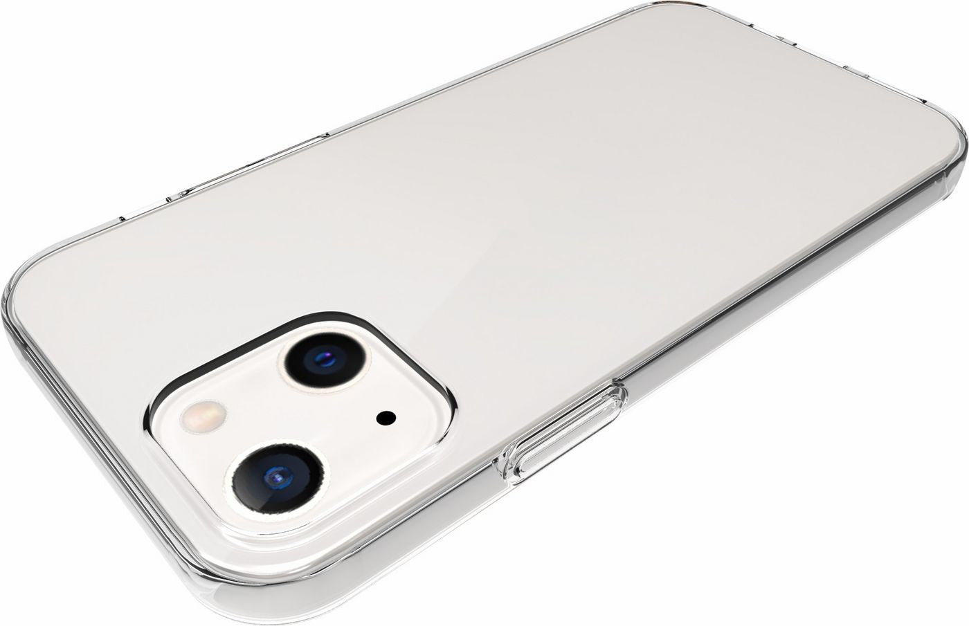 eSTUFF INFINITE (GRS) VIENNA Backcover – für Apple iPhone 13, TPU, Transparent, kabelloses Laden