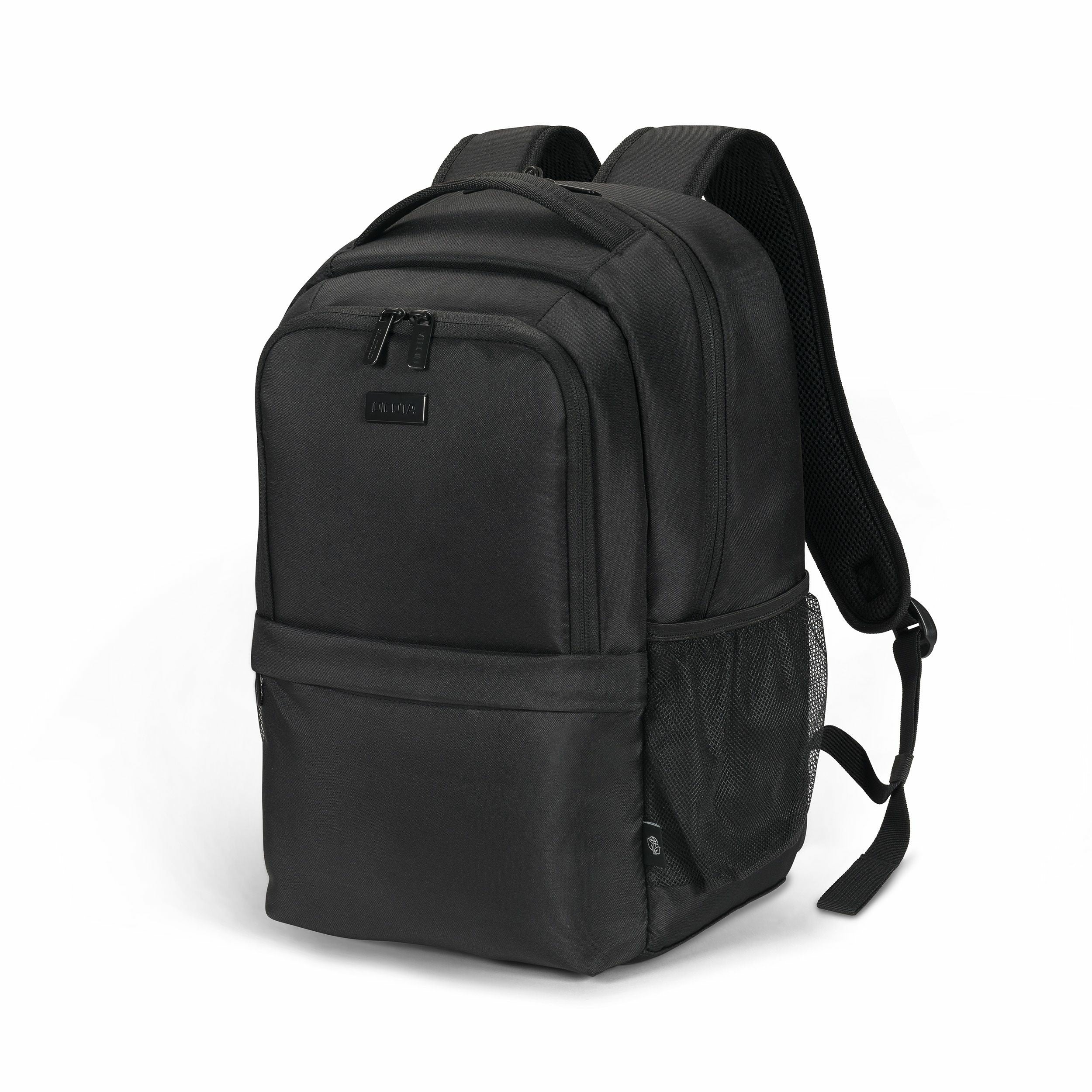 DICOTA Notebook-Rucksack für Notebooks bis 17,3" – 100% recyceltes PET, wasserabweisend – Schwarz