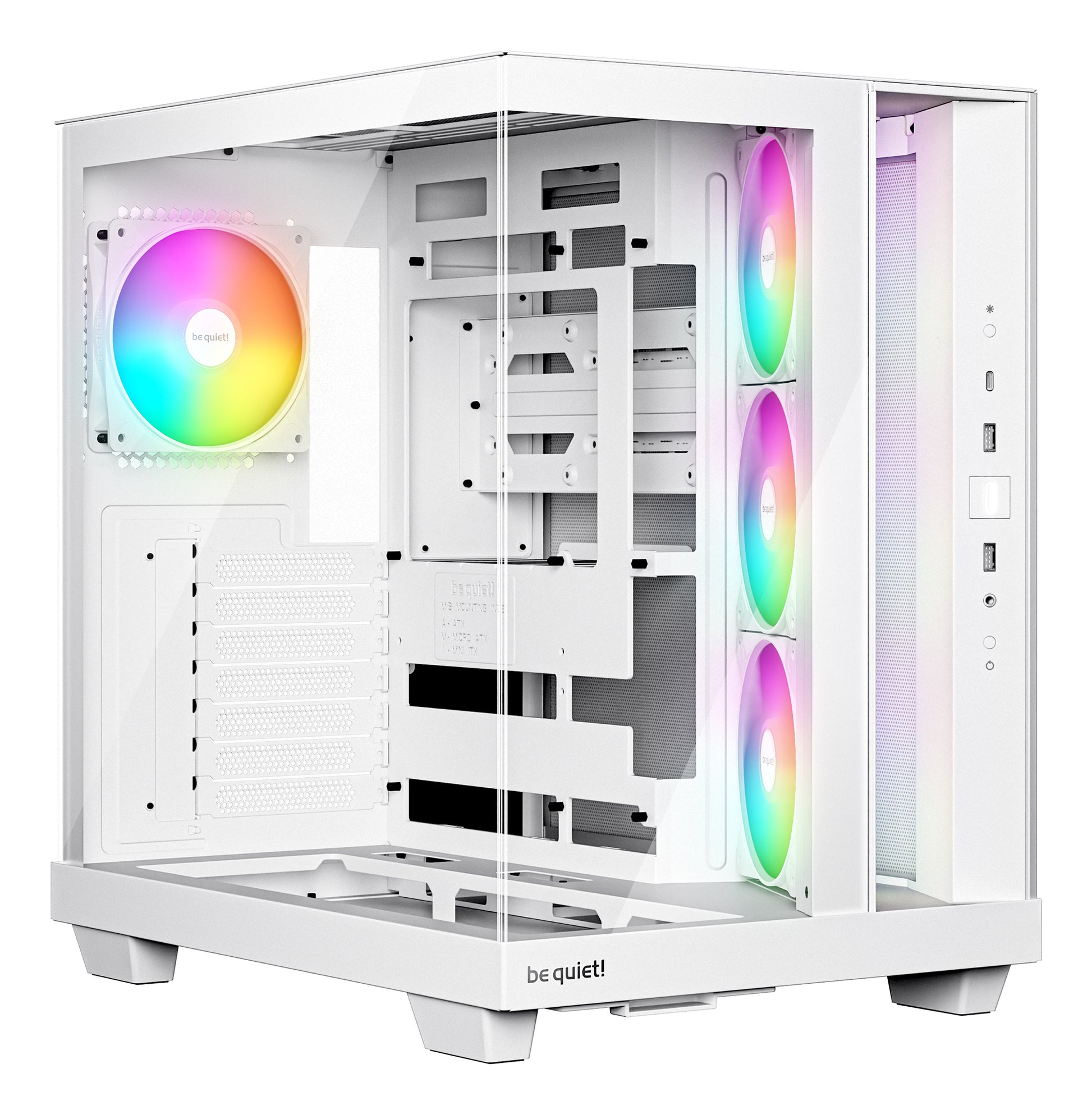 be quiet! be quiet Light Base 500 LX – PC-Gehäuse – Weiss, Midi Tower, für ATX, micro-ATX, Mini-ITX, Seitenfenster