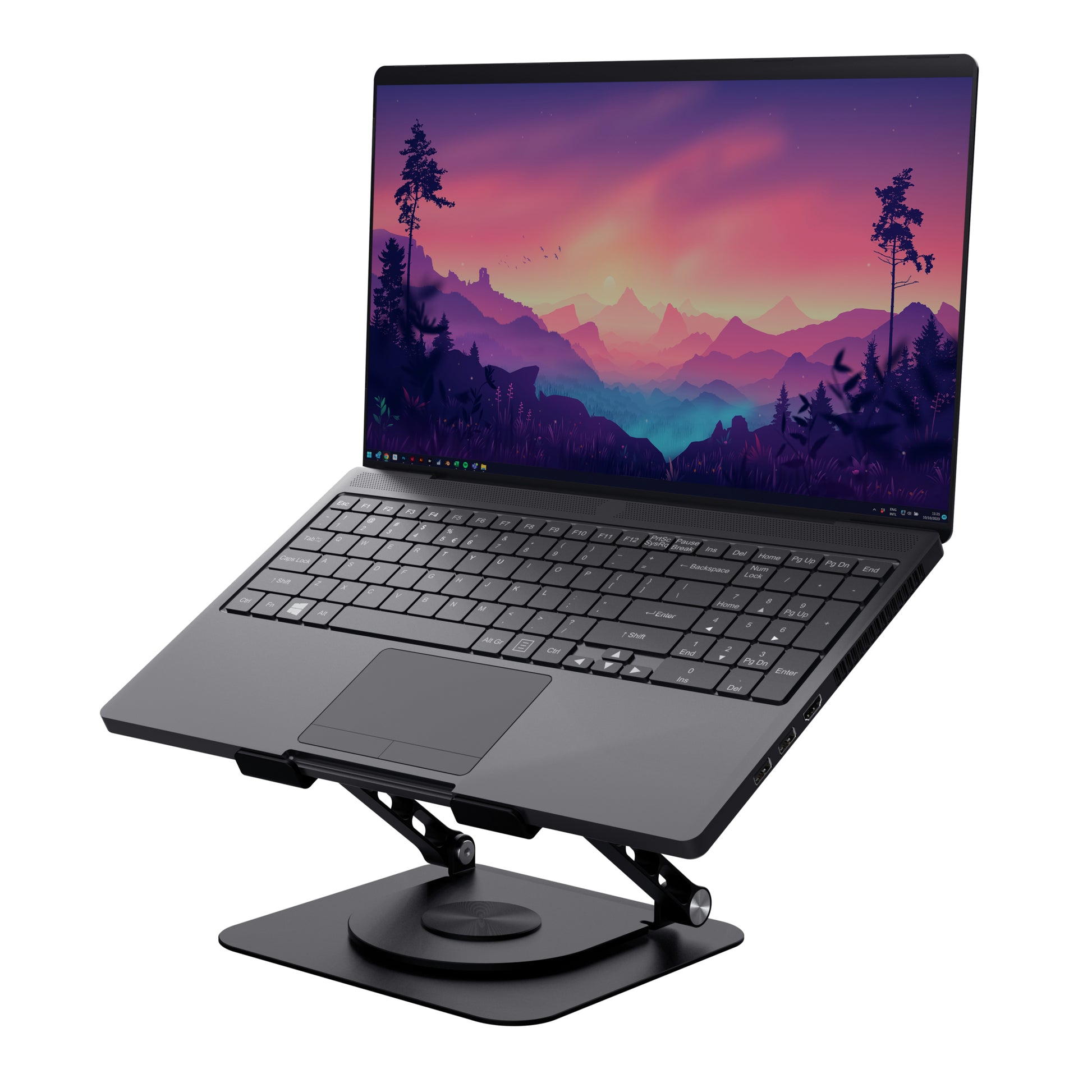 Trust Zeff Laptop-Ständer – für Notebooks bis 16", Metall, Schwarz