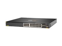 HPE Aruba CX 6300M 24SR5 CL6 – Verwalteter L3 Switch – 24× 1/2,5/5G, 4× SFP56, PoE++, PoE-Budget 1440 W, 19", 1U