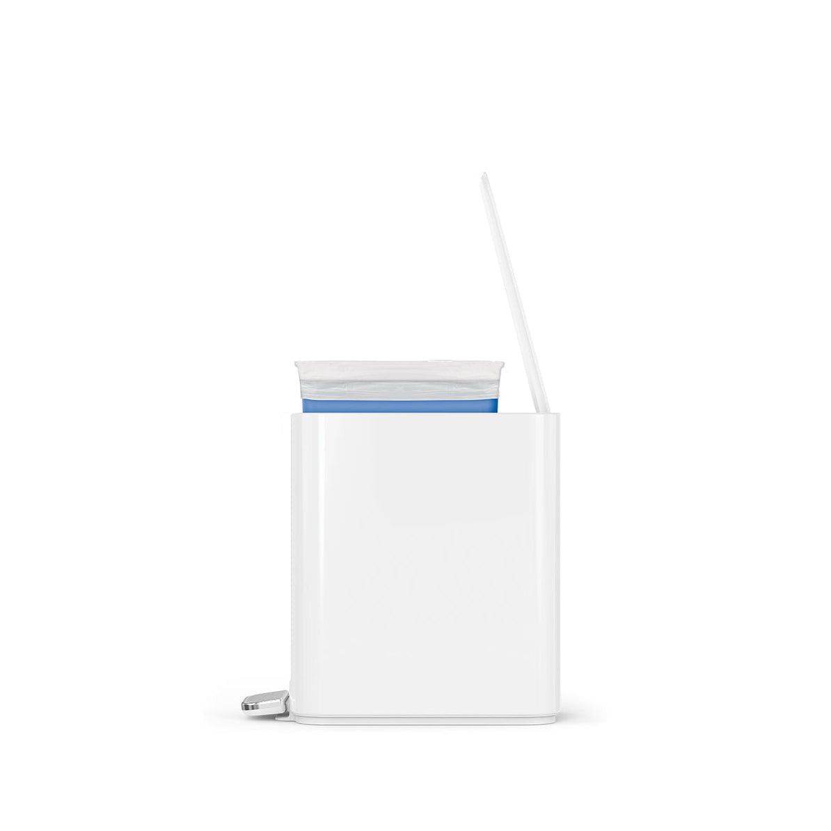 simplehuman Papierkorb – 5 l – Edelstahl – B × H × T 157 × 310 × 320 mm