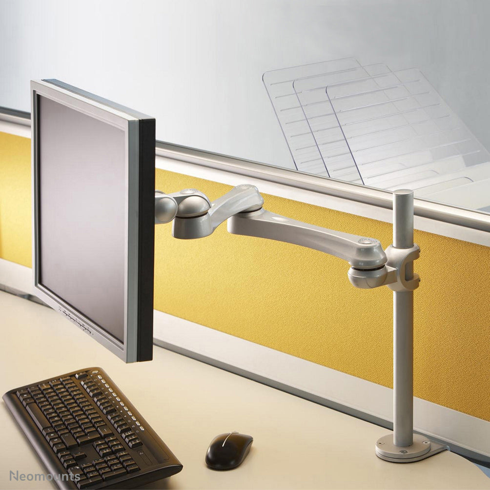 Neomounts FPMA-D930 – Tischhalterung, Tischklemme, bis 30", 10 kg, neigbar, silber