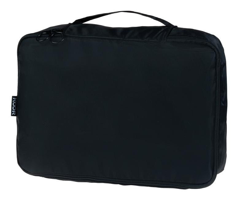 KOOR Packhilfen-Set Reesa Small – Reissverschluss – 28 × 12 × 20 cm – Schwarz, Polyester – 2 Stk.
