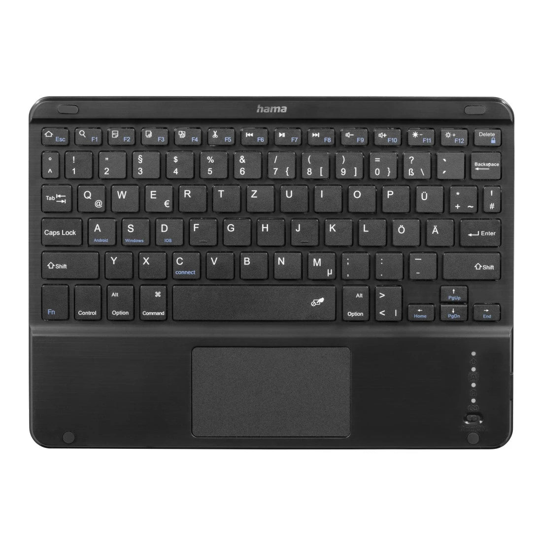 Hama Tablet-Hülle Premium – Spezialzubehör – mit Tastatur – für Galaxy Tab A11+/A9+ – Schwarz