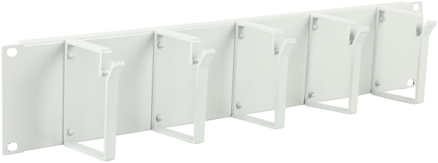 Lanview RAO105WH – Kabelführung – 19" Rack, 2U, 5 Haken, Weiss