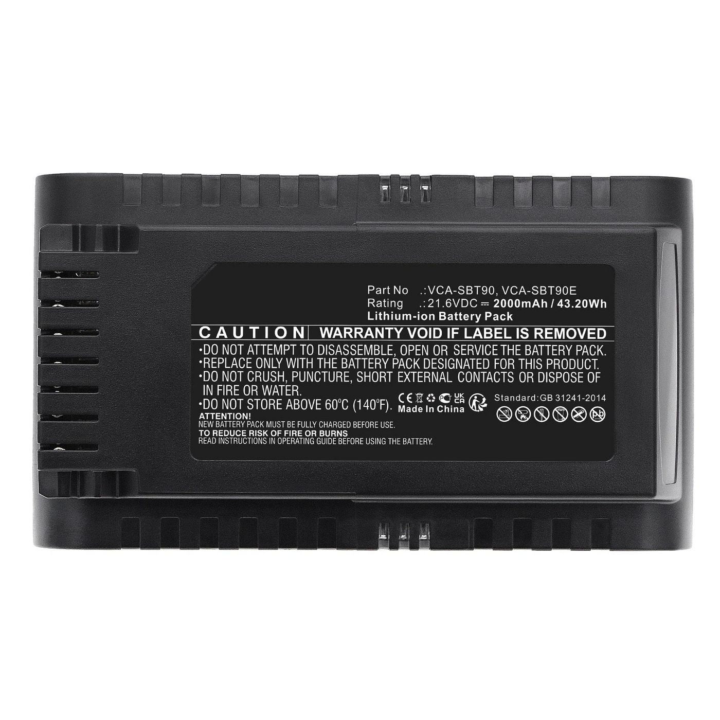 CoreParts Absauganlage – 2000 mAh, Akkubetrieb, 21,6 V, für Samsung