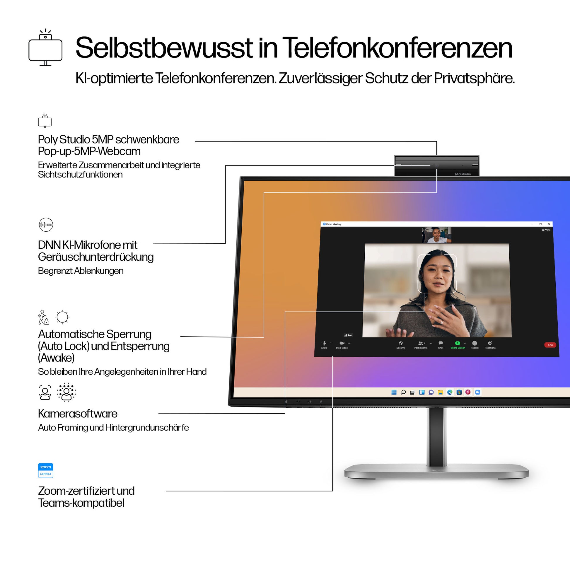 HP S5 PRO 524PM – Monitor, 1920 × 1080 (Full HD), USB-C Docking