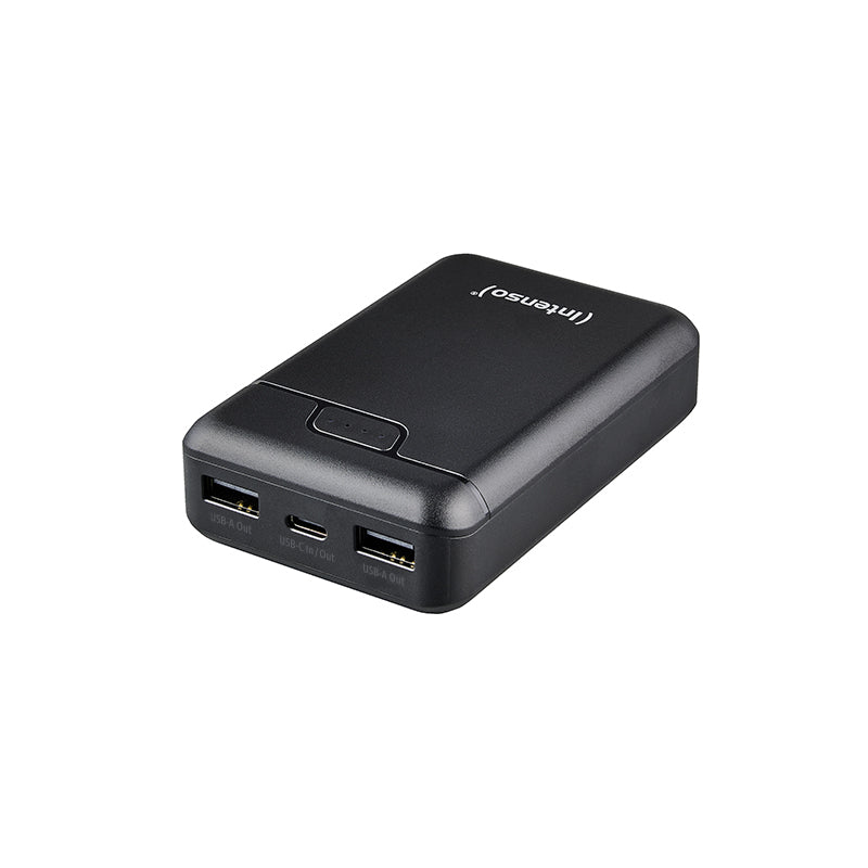 Intenso B10000 Powerbank 10'000 mAh – 1× USB-C, 2× USB-A, schwarz