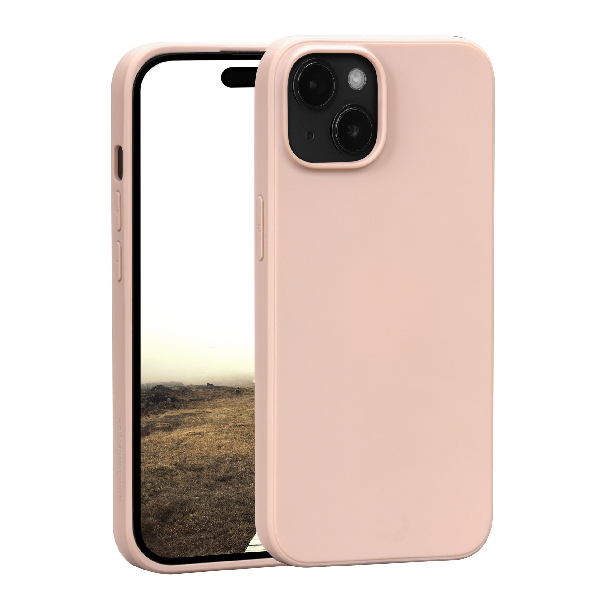 dbramante1928 Greenland Backcover – für Apple iPhone 15, Recycling-Kunststoff, Pink Sand