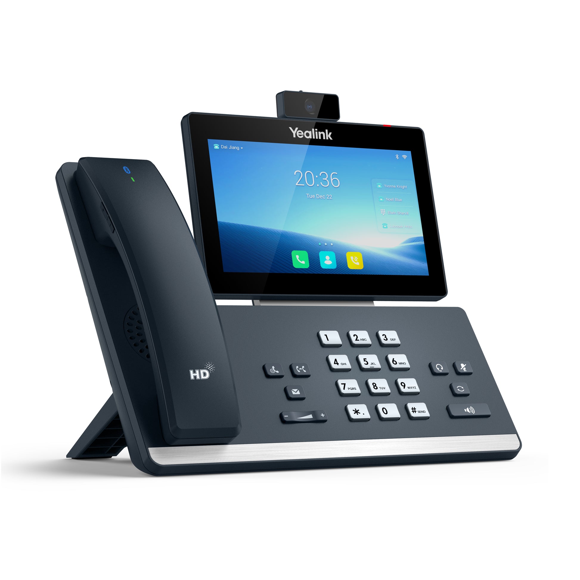 Yealink T58W Pro – WLAN-Telefon (Handgerät), mit Kamera, Grau
