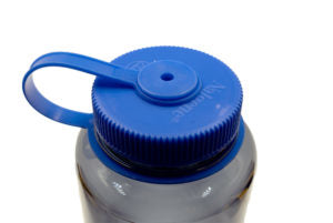 Nalgene Wide Mouth Sustain Trinkflasche 1,0 l – Tritan, Schraubdeckel, Grau