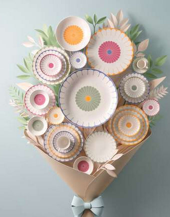 Villeroy & Boch Fleur Farbe Salatschüssel – 2,5 l, Porzellan, Mehrfarbig