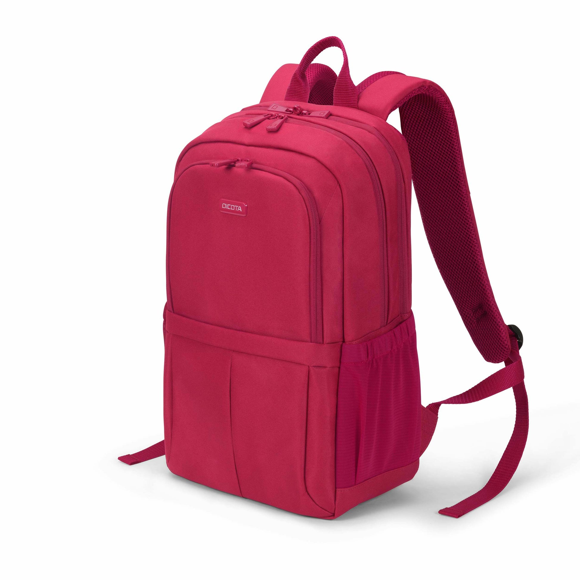 DICOTA Notebook-Rucksack ECO SCALE – 19,5 l, mit Tablet-Fach, rPET-Polyester – Rot, 295 × 450 × 170 mm