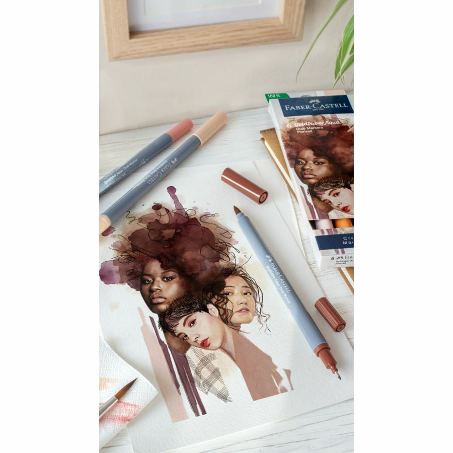 Faber-Castell Fineliner – 6er-Set – sortiert