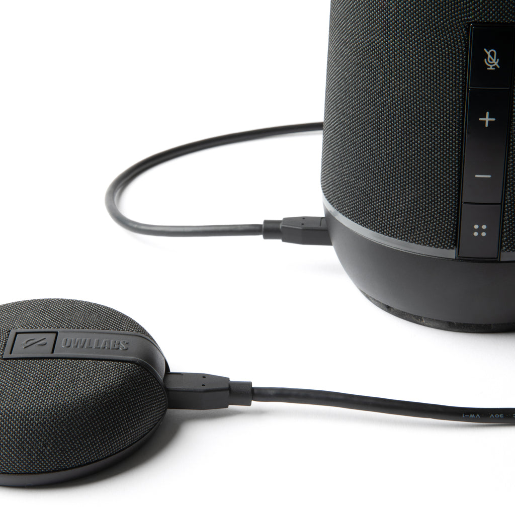 Owl Labs Meeting Owl 4+ – 360° Konferenzkamera – 4K, 360°, Mikrofone (inkl. Expansion Mic), USB-C, WLAN