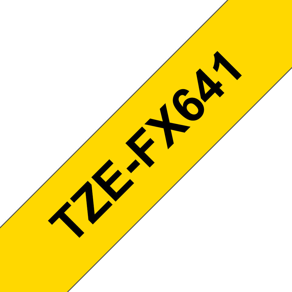 Brother Schriftband – 18 mm × 8 m, gelb, schwarz, TZe
