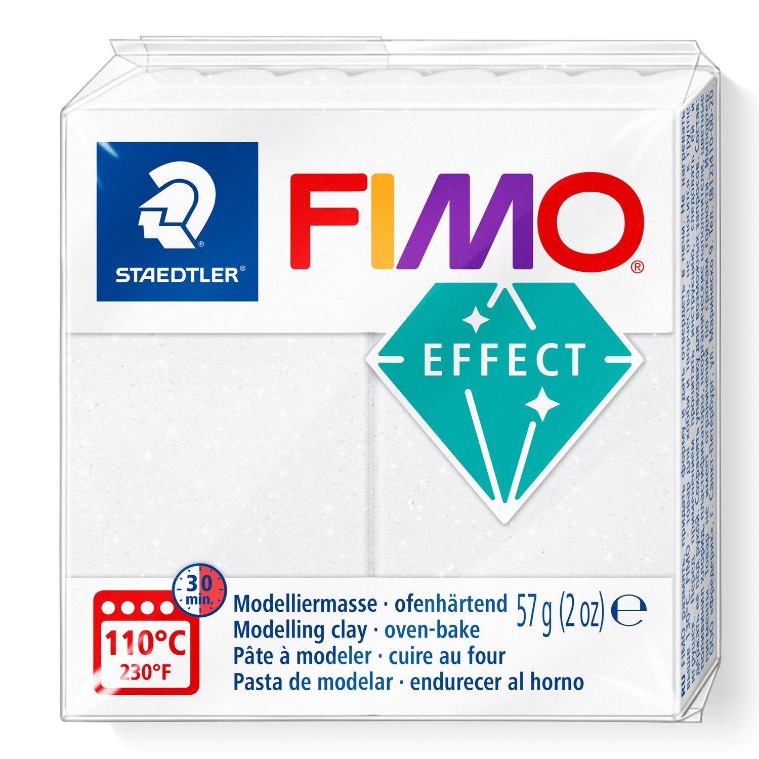 Staedtler Modelliermasse, Weiss, ofenhärtend (110 °C, 30 min), 57 g