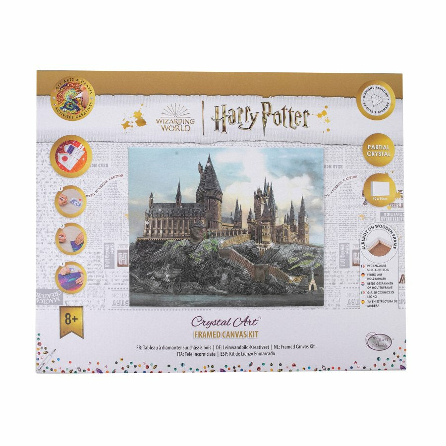 CRAFT Buddy Crystal Art Kit – Diamond-Painting-Set – Hogwarts Schloss – 40 × 50 cm – ab 8 Jahren