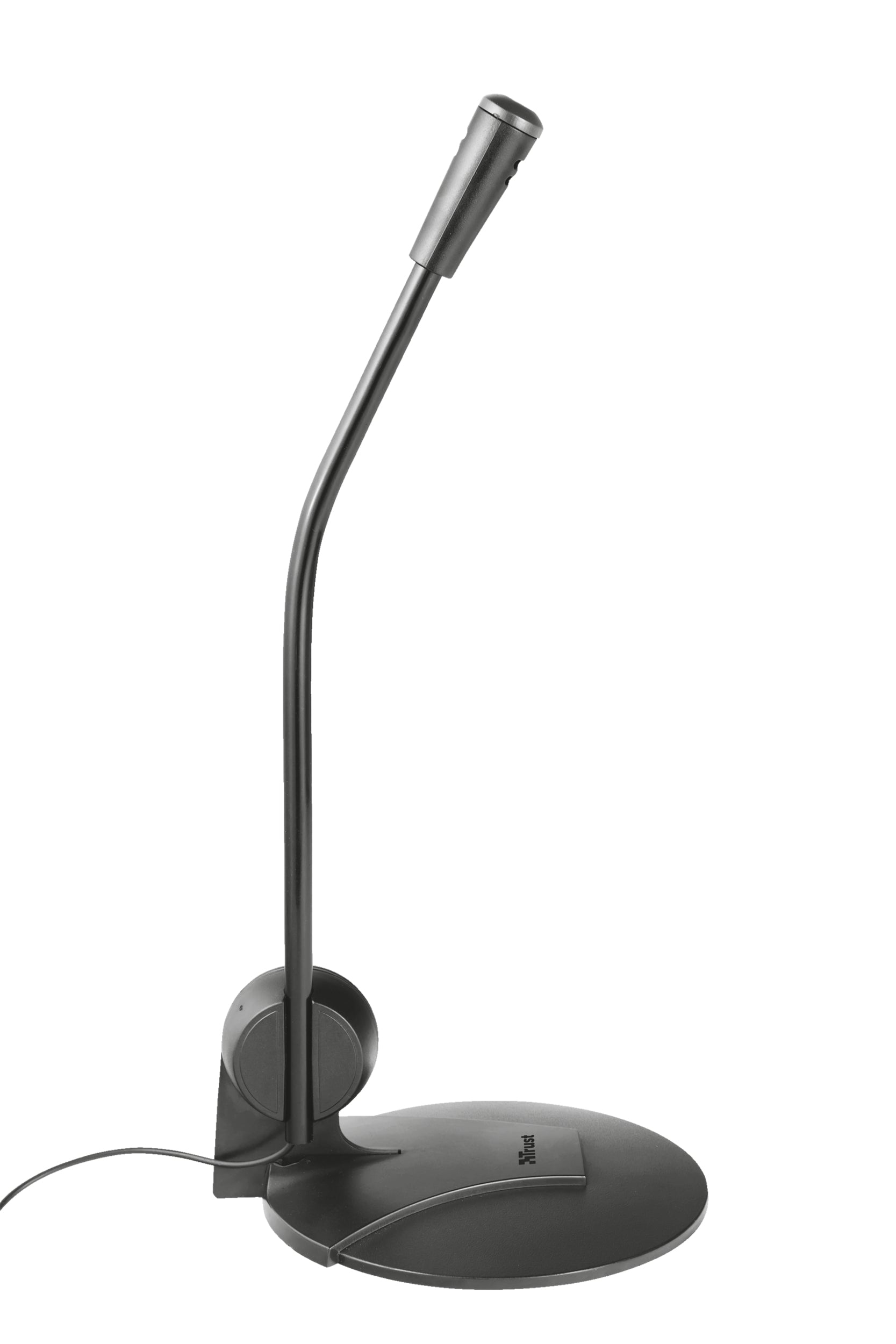 Trust Primo – Tischmikrofon – 3,5 mm Klinke, kabelgebunden, Niere, 100–12'000 Hz, Schwarz