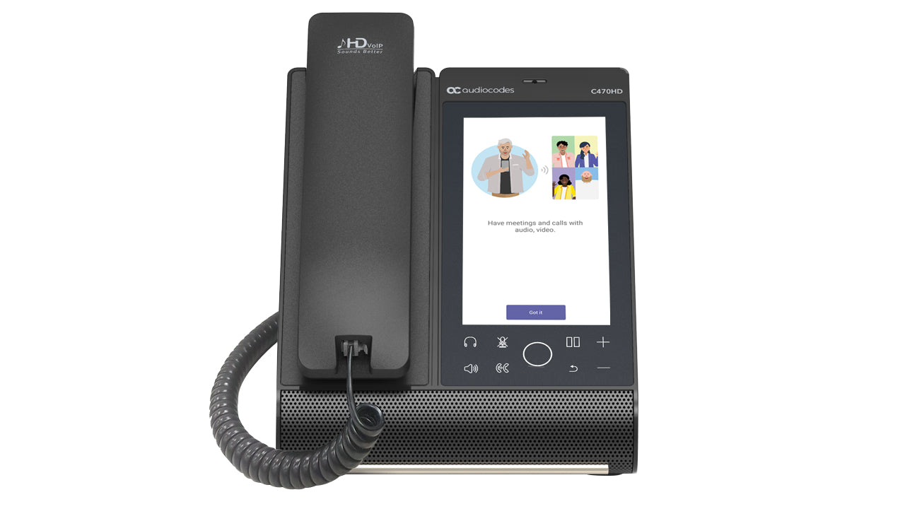 AudioCodes Total Touch – WLAN-Telefon (Handgerät), für Microsoft Teams