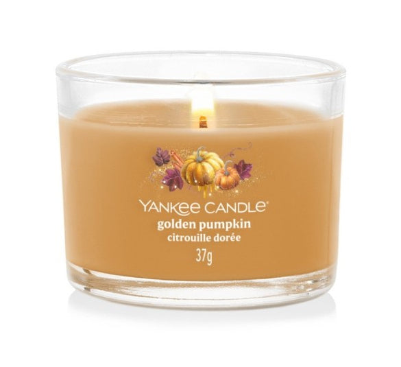 Yankee Candle Duftkerze – Golden Pumpkin – Ø 5,4 × 4,5 cm – ca. 10 h