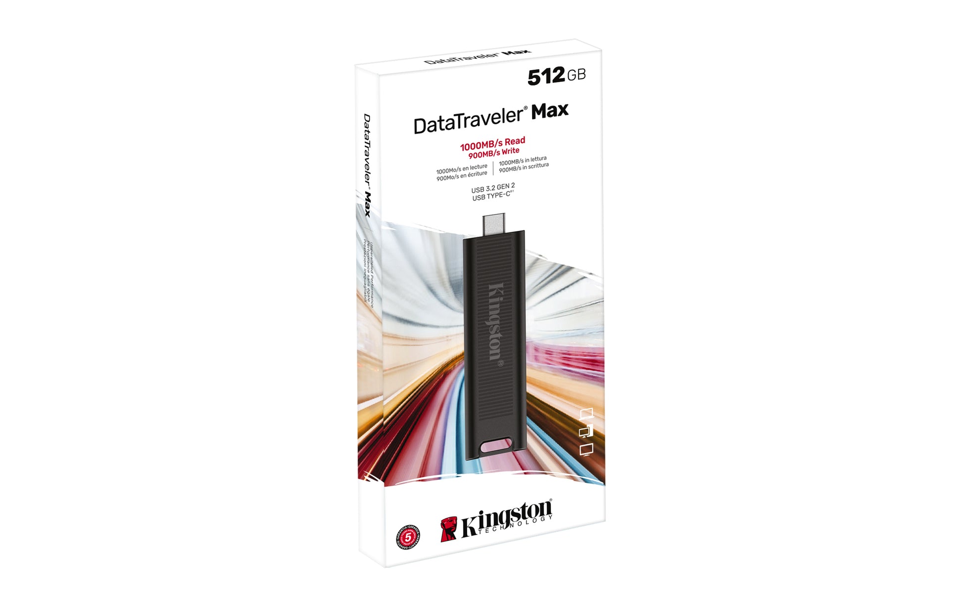 Kingston Technology Kingston DataTraveler Max Gen 2 USB-Stick – 512 GB, USB 3.2