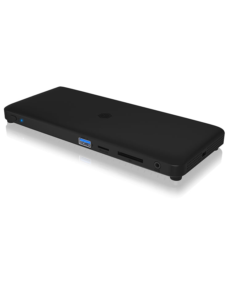 ICY BOX IBDK2416C Dockingstation – USB-C, 1× DP, 2× HDMI, 4× USB-A, 65 W PD, GbE, für Windows/Mac/ChromeOS