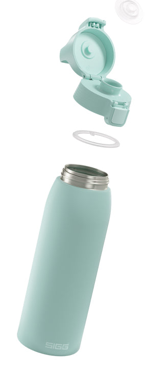 SIGG Shield ONE Trinkflasche 1 l – Weithals, Edelstahl, Klappdeckel