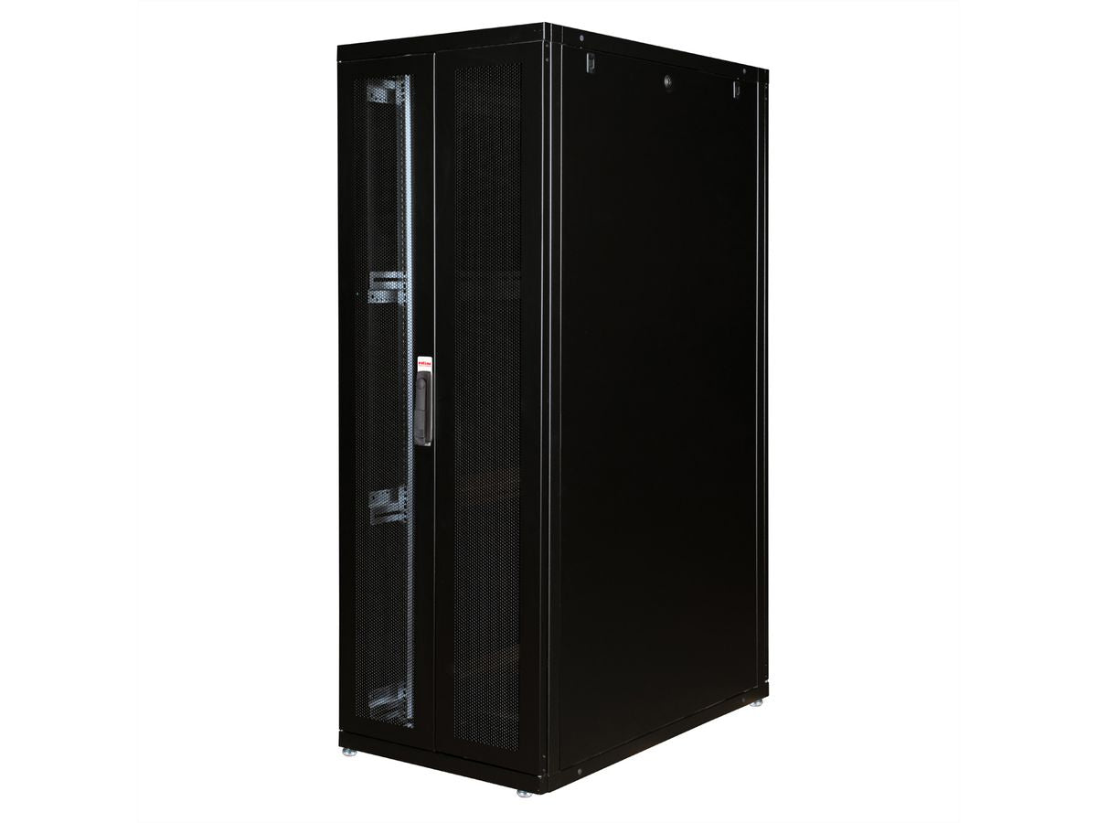 ROLINE Pro – 19" Netzwerkschrank 36U, IP20, abschliessbar, 600 × 1000 × 1705 mm, schwarz, Stahl