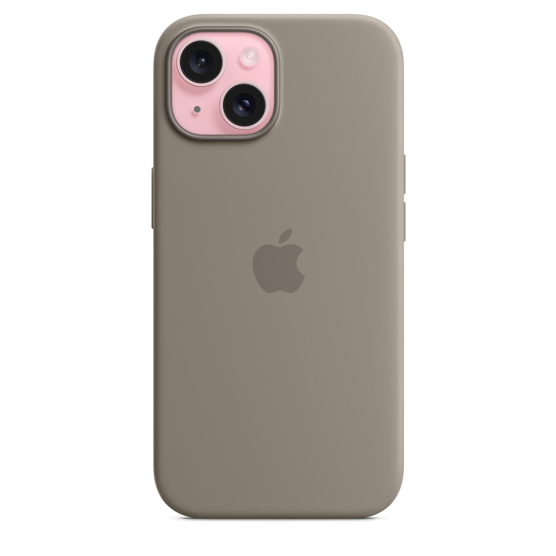 Apple Backcover – für Apple iPhone 15 – Clay – Silikon, MagSafe-kompatibel