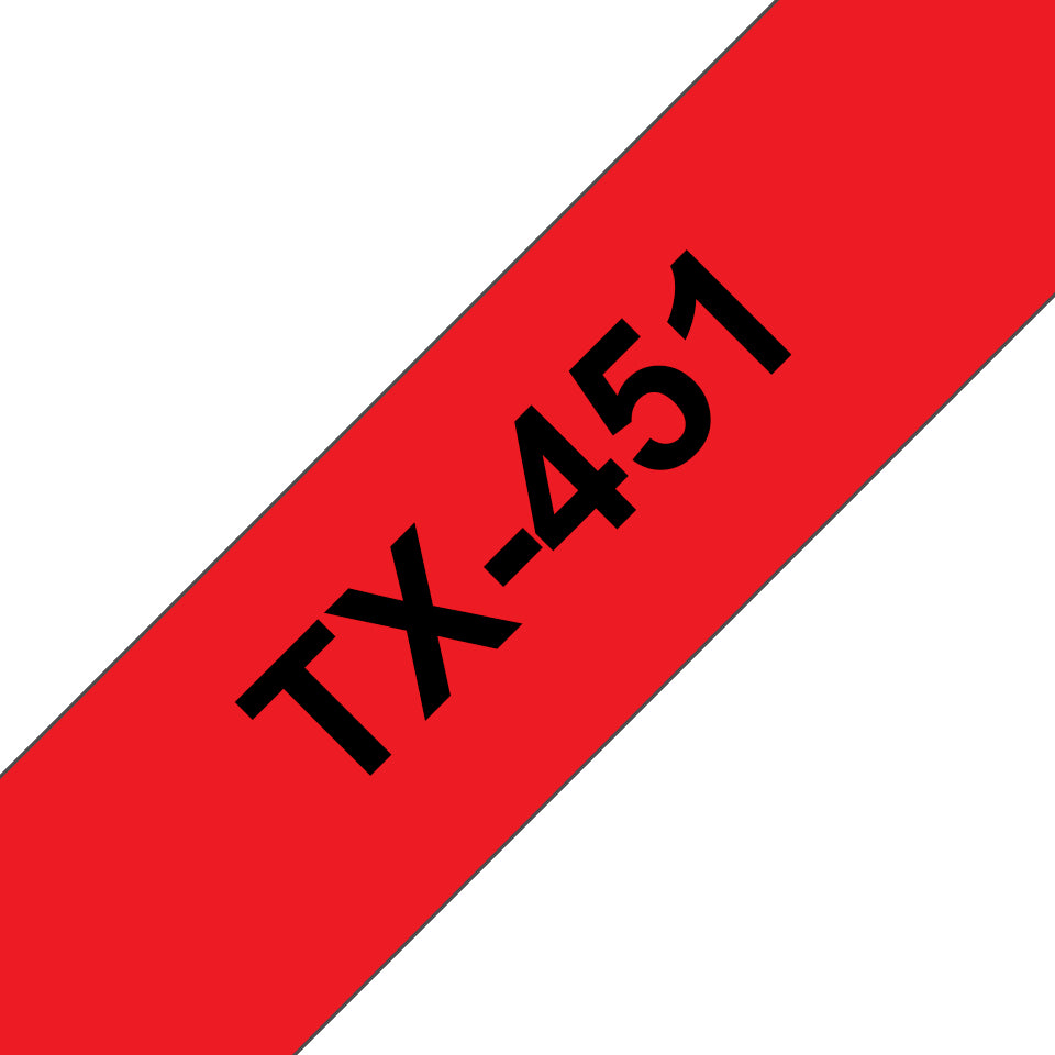 Brother Schriftband – 24 mm × 15 m, rot, schwarz